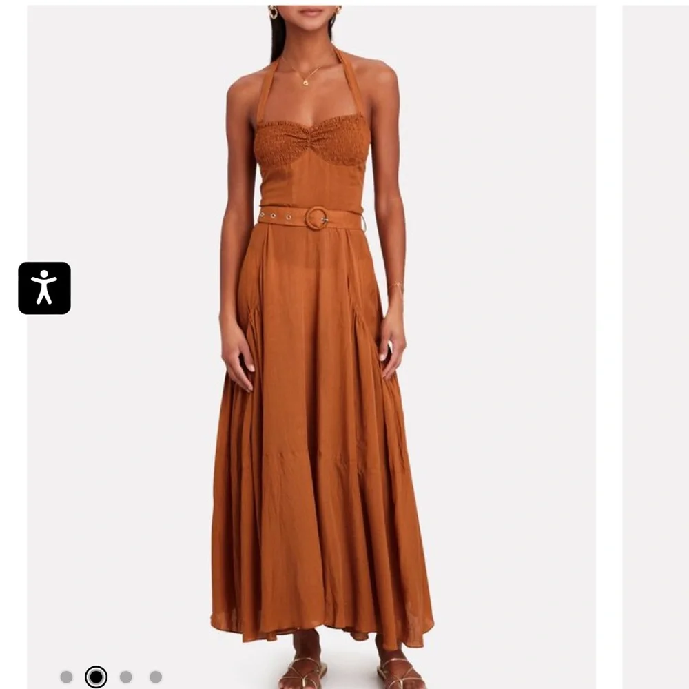 NWT SWF Belted Halter Maxi Dress Small - Picture 2 of 7